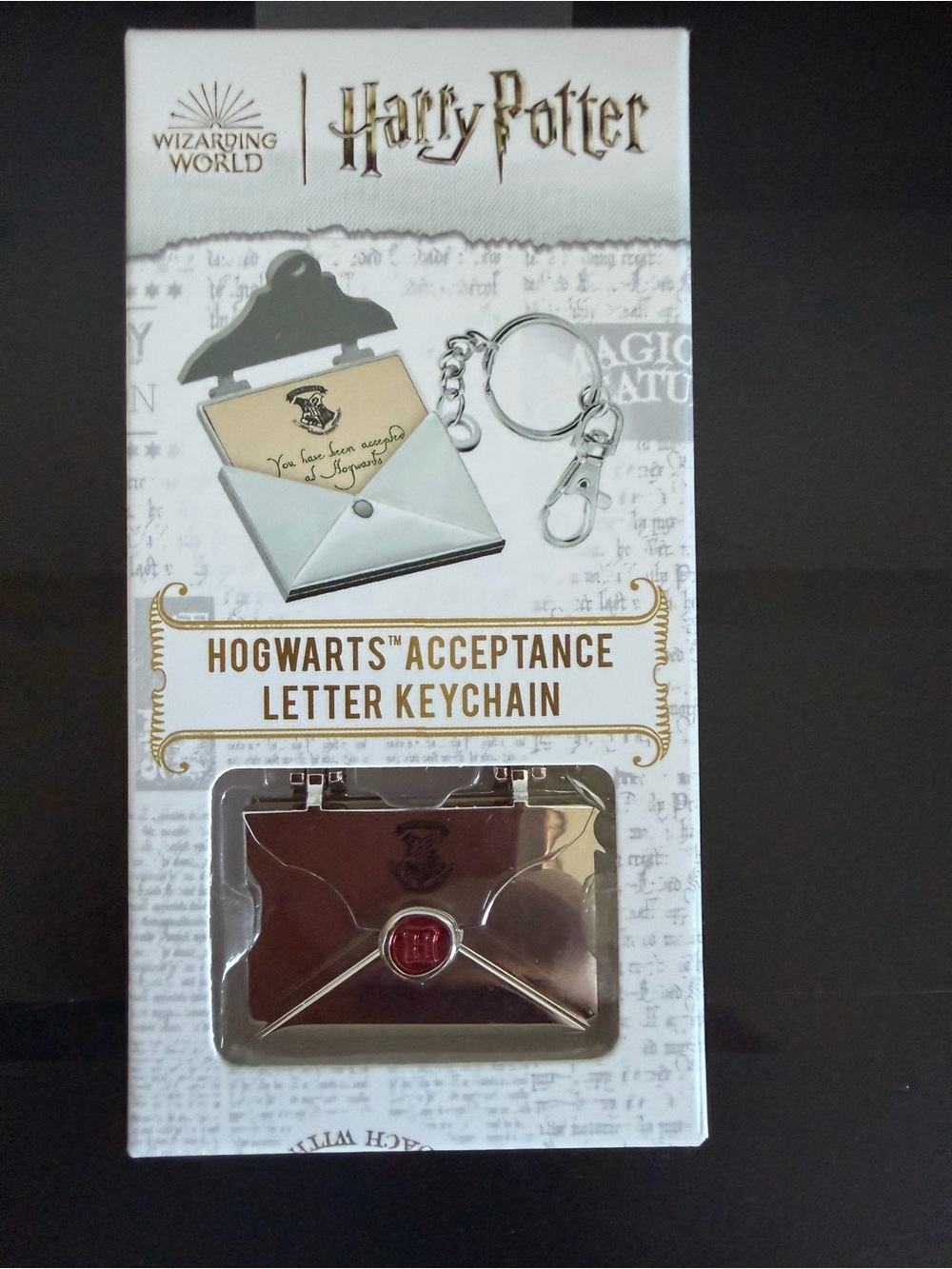 Warner Bros. Harry Potter - Hogwarts Acceptance Letter Keychain - Silver